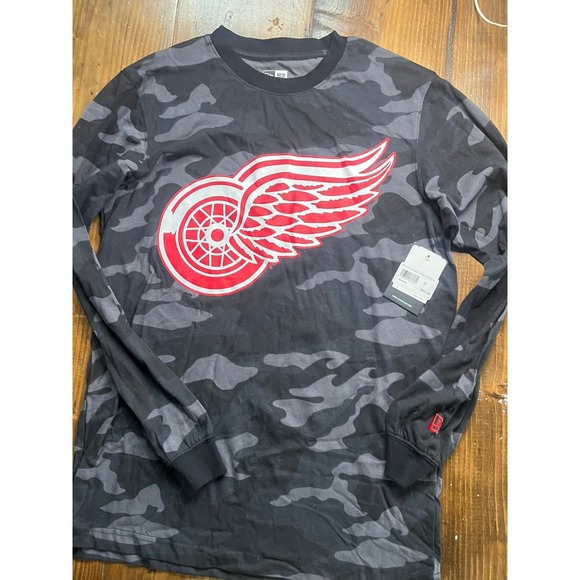 New Era Other - New Era Detroit Red Wings Mens Camo Long Sleeve T-Shirt‎ Size M NE94087M
